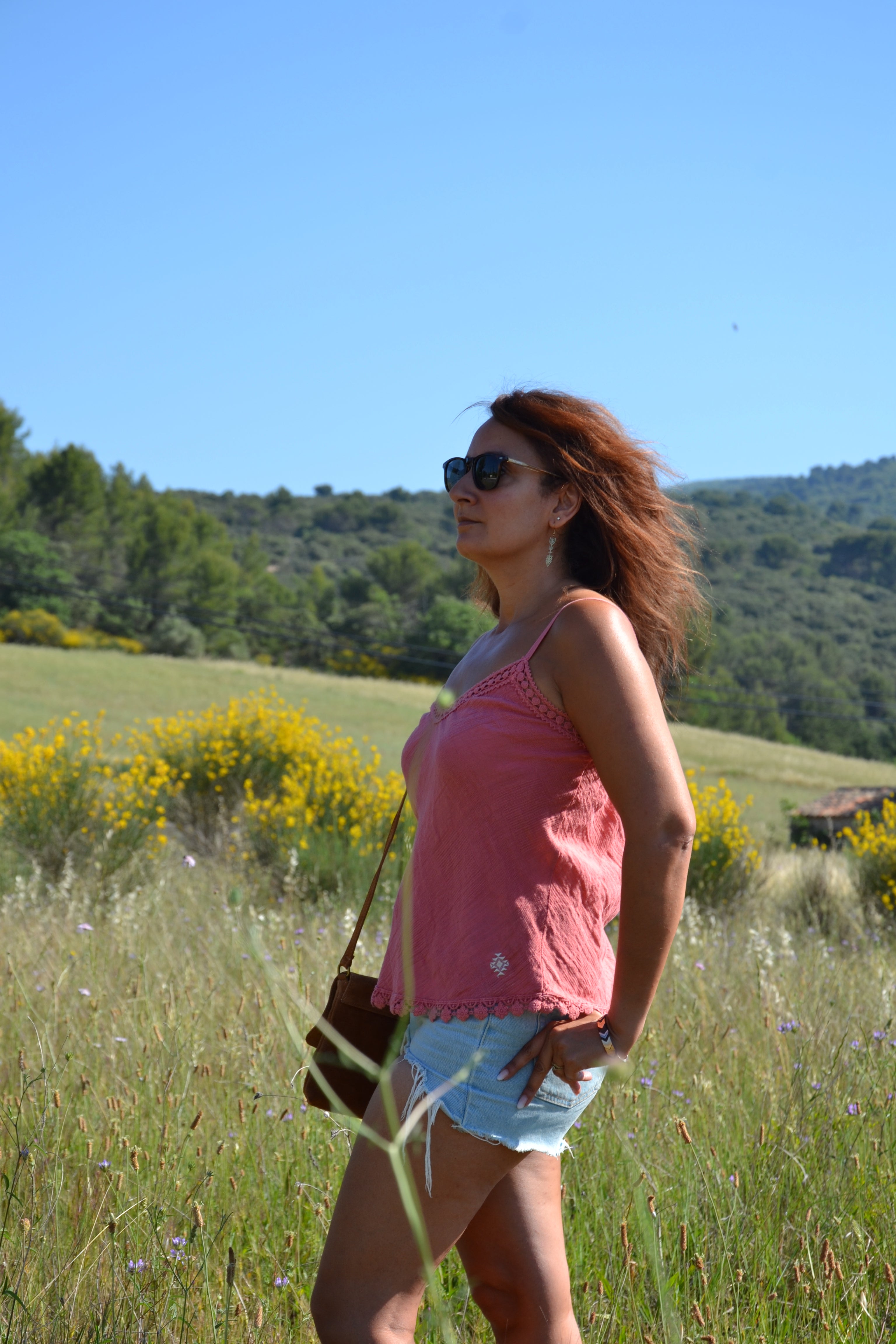 Débardeur Lin BOHO TANK - vieux rose
