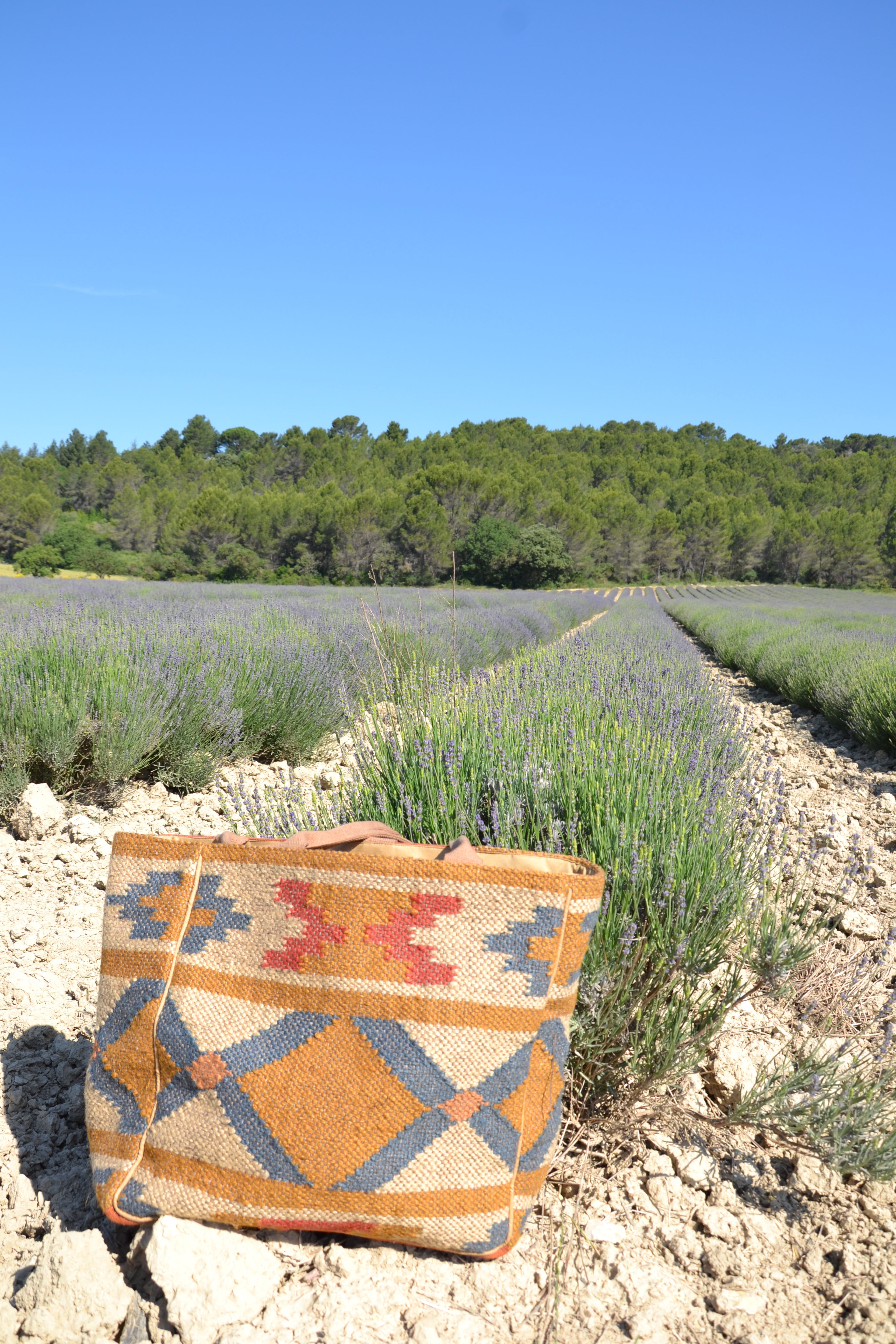 Kilim Bag — Grand sac tissé aztèque