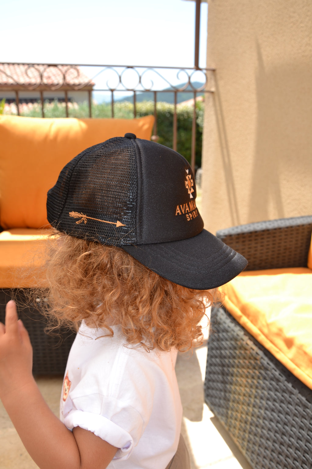 Spirit Cap Trucker Enfant — Casquette filet brodée