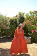 Terra Dress — Robe longue kaftan