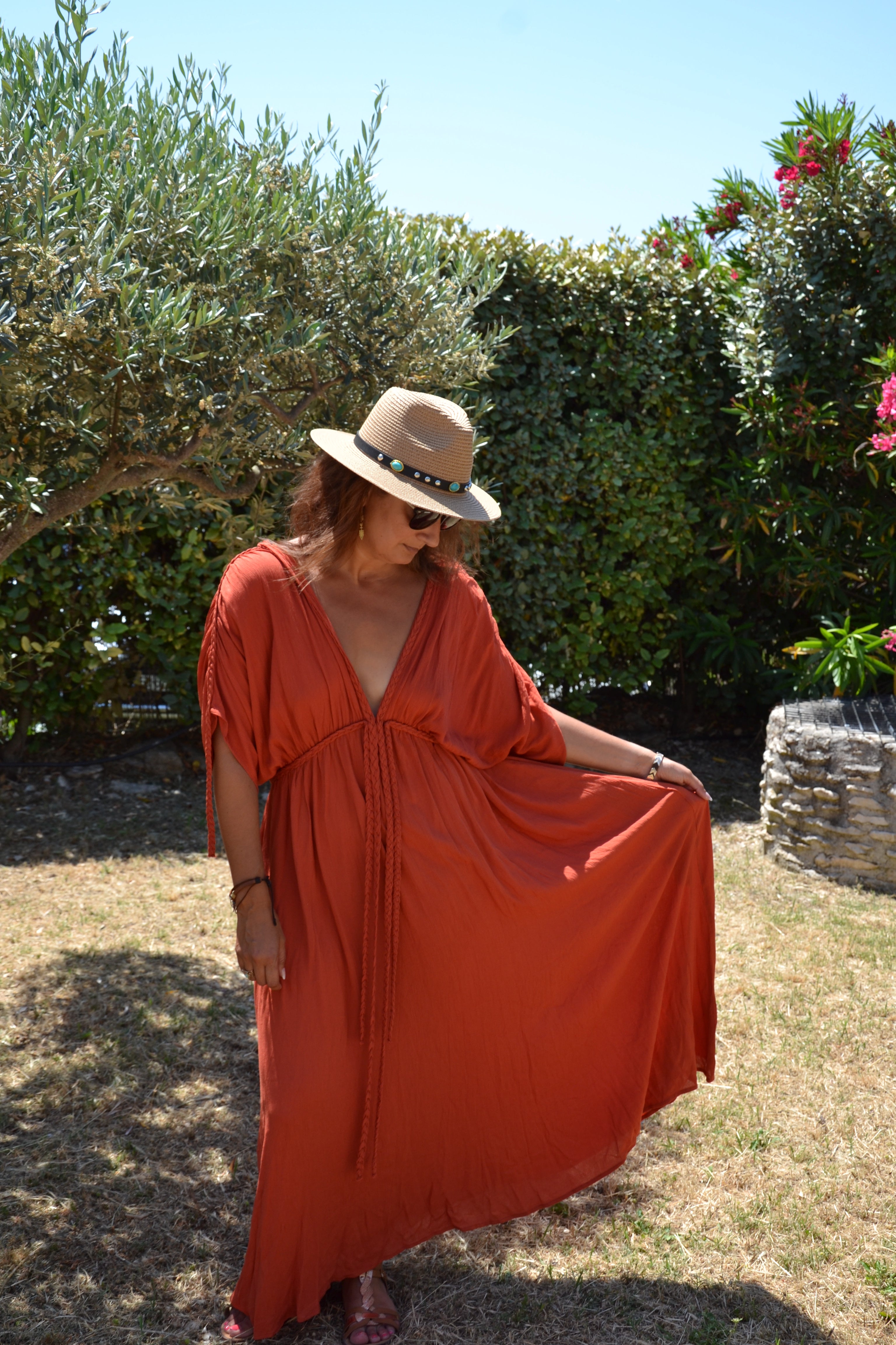 Terra Dress — Robe longue kaftan