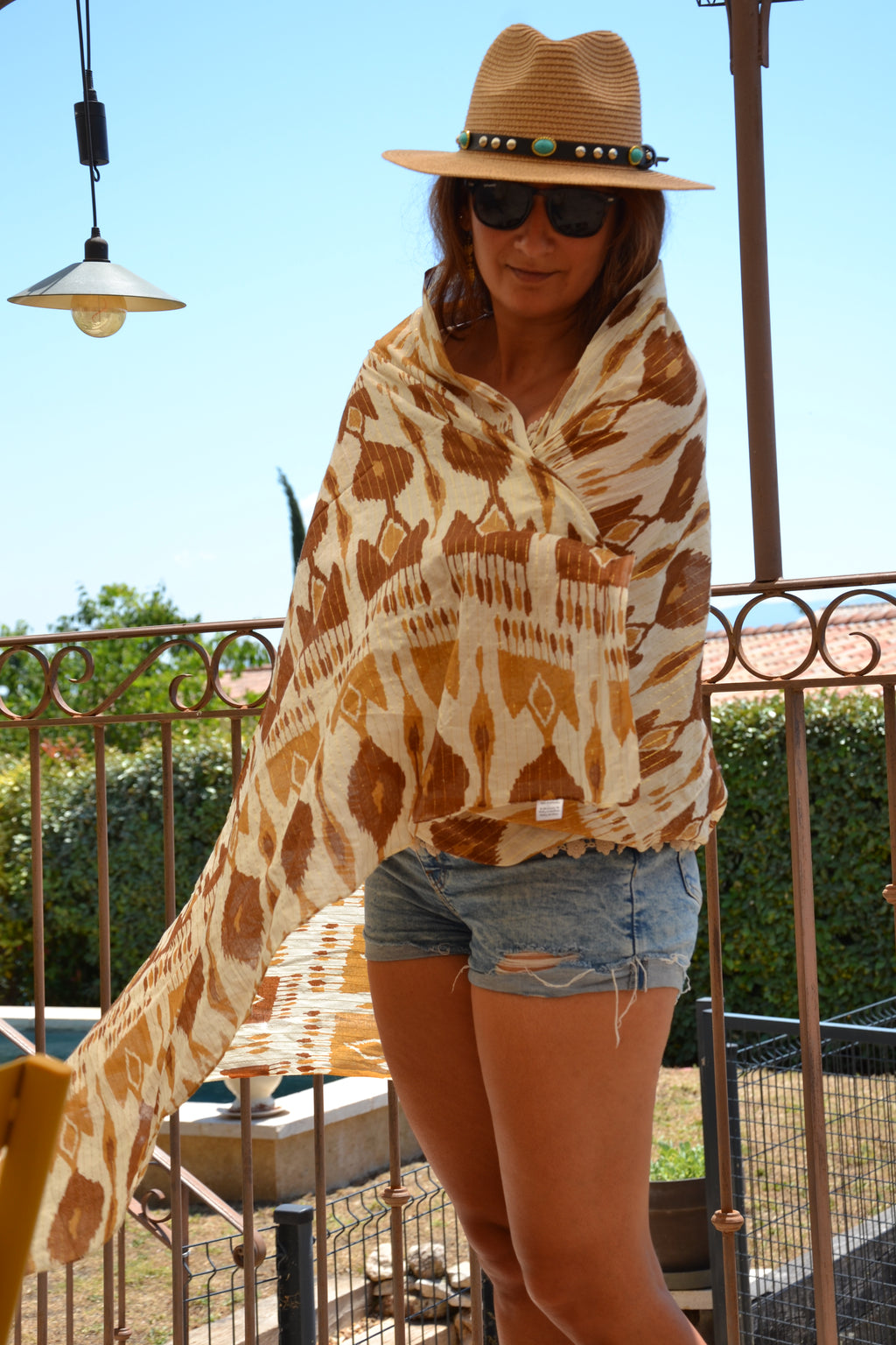 Wild Scarf — Foulard XXL aztèque